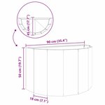 vidaXL Jardinière Argent 90 x 45 x 50 cm Acier galvanisé