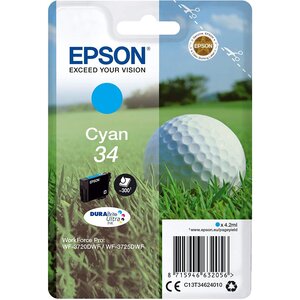 Singlepack 34 encre cyan durabrite ultra 4 2ml blister epson