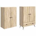 vidaXL Ensemble de Meubles 2 Pièces Chêne Sonoma Bois d'ingénierie