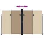 vidaXL Auvent latéral rétractable taupe 200x1000 cm