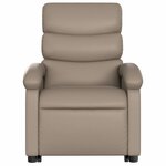 vidaXL Fauteuil inclinable Cappuccino Similicuir