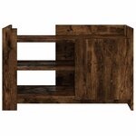 vidaXL Table basse chêne fumé 80x50x50 cm bois d'ingénierie