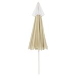 vidaXL Parasol de plage Jaune sable 240 cm