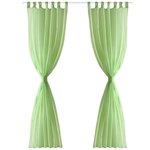 vidaXL Rideau fin Vert pomme 140x225 cm 2 Pièces