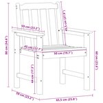 Chaises de Salle à Manger de Jardin vidaXL 6 Pièces Gris clair 65.5x55.5x88 cm HDPE