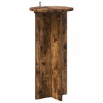 vidaXL Support de Plante 2 Pièces Chêne fumé 29 5 x 29 5 x 60 cm