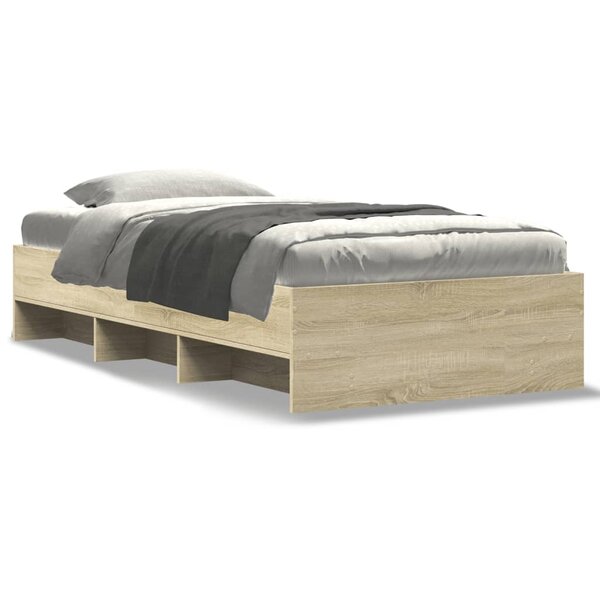 vidaXL Cadre de lit sans matelas chêne sonoma 90x200 cm