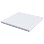 vidaXL Matelas avec Couche de Coco Blanc 200 x 200 cm Mousse PU