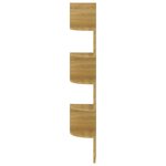 vidaXL Étagère d'angle murale chêne sonoma 19x19x123cm bois ingénierie