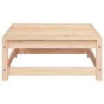 vidaXL Canapé de jardin sans accoudoirs repose-pieds bois pin massif