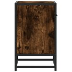 vidaXL Table de chevet chêne fumé 40x31x50 cm bois d'ingénierie