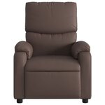 vidaXL Fauteuil de massage inclinable électrique marron similicuir