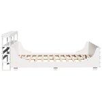 vidaXL Cadre de lit sans matelas blanc 120x200 cm bois de pin massif