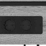 vidaXL Cabinet de chevet Sonoma gris 41 x 28 x 76 cm Bois d'ingénierie