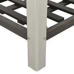 vidaXL Lit surélevé de jardin avec étagère 150x50x90 cm WPC Gris