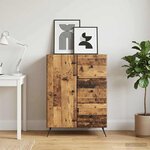 vidaXL Buffet Bois ancien 66 x 34 5 x 90 cm Bois d'ingénierie