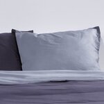 TODAY Parure de lit Coton 2 personnes - 240x260 cm - Bicolore Gris Noa