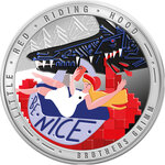 Monnaie LITTLE RED RIDING HOOD Grimm Fairy Tales 1 Oz Argent 2$ Niue 2026