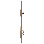 vidaXL Porte-manteau mural avec stockage Chêne artisan 60 x 3 x 82 cm