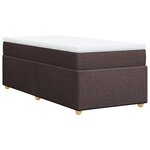 vidaXL Sommier à lattes de lit avec matelas Marron foncé 80x200 cm