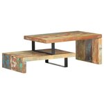 vidaXL Ensemble de table basse 2 Pièces Bois de récupération massif