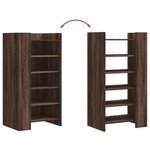 vidaXL Armoire à chaussures chêne marron 52x37 5x100 cm
