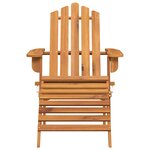 vidaXL Chaises Adirondack de jardin repose-pieds lot de 2 Bois acacia