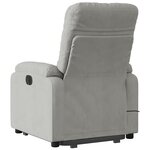 vidaXL Fauteuil inclinable de massage électrique gris clair