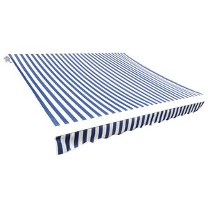 vidaXL Toile d'auvent Bleu et blanc 500x300 cm