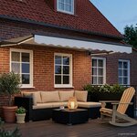 vidaXL Auvent rétractable électrique Blanc 3 x 2 5 m