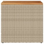 vidaXL Table d'appoint de jardin dessus en bois beige 58x27 5x55 cm