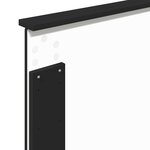 vidaXL Tête de lit Chêne noir 75 cm Bois d'ingénierie