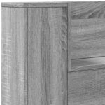 vidaXL Armoire tête de lit avec LED sonoma gris 160x16 5x103 5 cm
