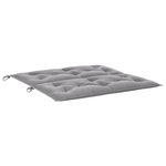 vidaXL Coussin de banc de jardin gris 100x(50+50)x7 cm tissu oxford