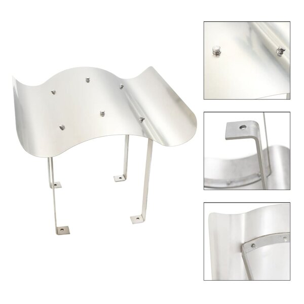 vidaXL Capot de cheminée Acier inoxydable 50 x 50 x 37 cm