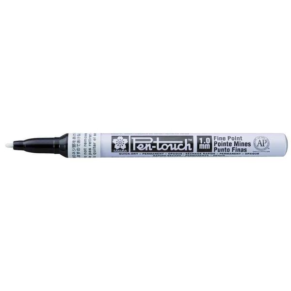 Marqueur permanent Pen-Touch Fin 1mm blanc SAKURA
