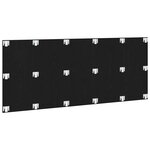 Cabeça de cama vidaXL Chêne noir 200x1 5x80 cm Bois d'ingénierie