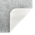 vidaXL Tapis de bain 2 Pièces Gris 50 x 50 cm Polypropylène