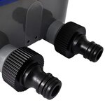 vidaXL Minuterie d'arrosage automatique électronique de jardin Double sortie