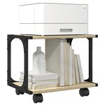 vidaXL Support d'imprimante à 2 niveaux chêne sonoma 41x28x33 5 cm