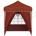 vidaXL Tente de fête pop-up 195 x 195 x 245 cm Terre cuite