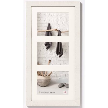 Walther design cadre photo home 3x15x20 cm blanc polaire