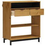 vidaXL Table de bar FLAM 92x45x110 cm bois massif Pin