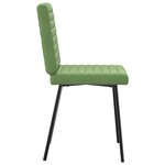 vidaXL Chaises à manger lot de 2 Vert clair Velours