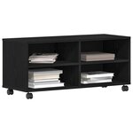 vidaXL Meuble TV Noir 90 x 35 x 40 5 cm Bois d'ingénierie