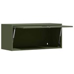 vidaXL Armoire murale pour garage Vert olive 80 x 33 x 35 cm