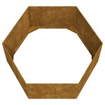 vidaXL Jardinière Rouillé 90x90x45 cm Acier corten