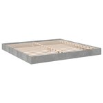 vidaXL Cadre de lit gris béton 180x200 cm bois d'ingénierie