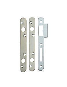 THIRARD - Lot de 3 gâches plates 20mm à bouts ronds pour double pênes ronds - THIRARD