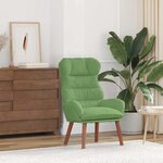 vidaXL fauteuil Vert clair 69 x 74 x 93 cm Velours